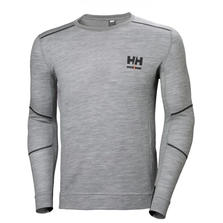 Koszulka longsleeve termiczna Lifa Merino Crewneck 930 Grey Melange