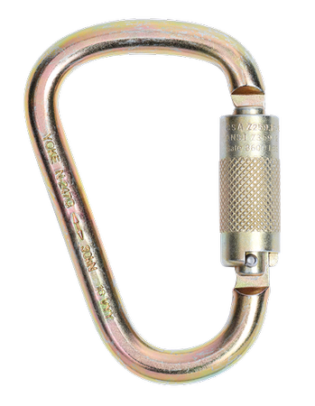 Steel Autolock Carabiner, 25 mm Gate