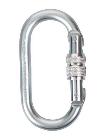 Steel Screwgate Carabiner, 16mm Gate