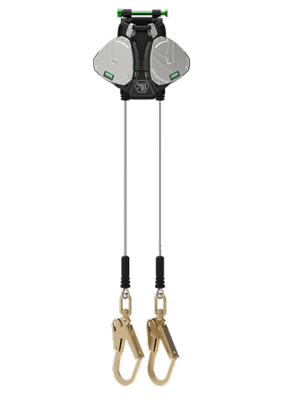 V-EDGE PFL, 2.4m, Cable, Twin-Leg, Steel Swivel Scaffold Hook (End)