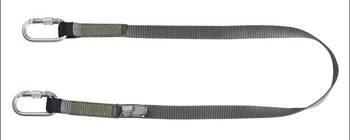 Lanyard Ustalająca/ograniczająca , Strap, Stała Length 1,5 M, Stalowe Zakręcane Karabińczyki