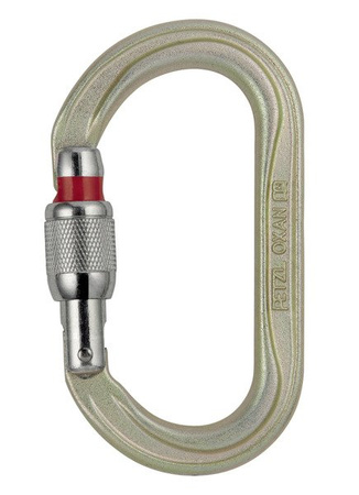 Oval steel carabiner Oxan Screw-Lock