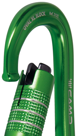 Carabiner Oval XL 2lock Green