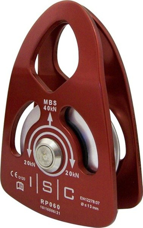 Pulley ISC Small Single 40kn PRUSSIK 13 Mm - Łożysko Kulkowe