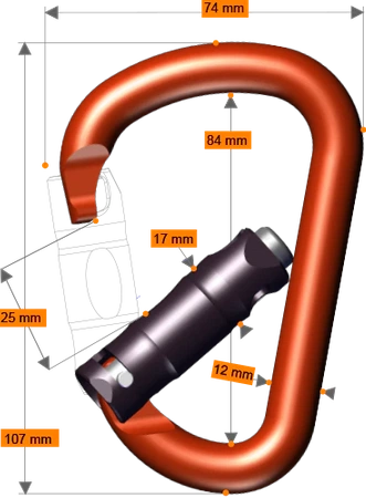 Carabiner Pirate Up-lock