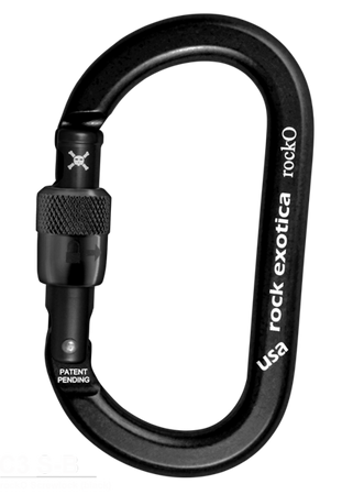 Carabiner Rocko Screw-lock (black)