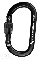 Carabiner Rocko Screw-lock (black)