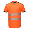Koszulka T-shirt Ostrzegawczy PW3 Pomarańcz/black T181