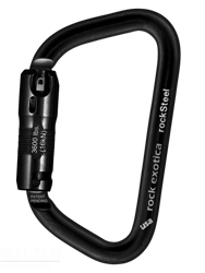 Karabinek rockSteel Auto-Lock (Black)