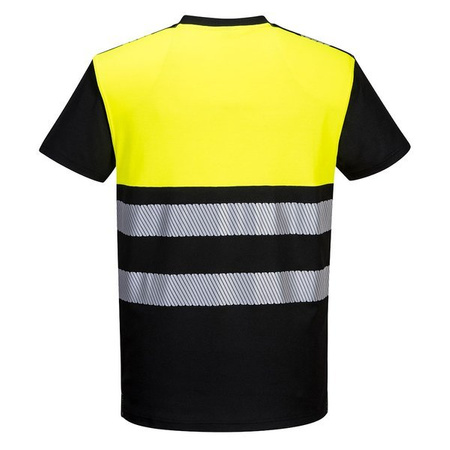 T-shirt Ostrzegawczy PW3 Klasy 1 Czarne/żółte
