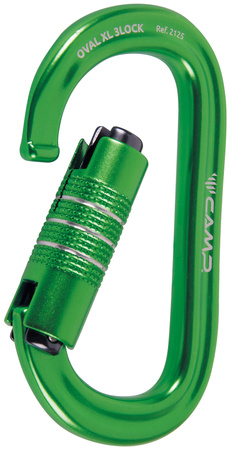 Carabiner Oval XL 2lock Green