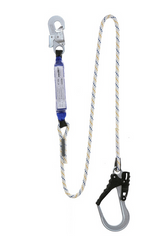 Lonża/absorber Bezpieczeństwa With Linką I Zatrzaśnikami Az002, AZ029 Dł. 2 M