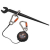 Lonża Ze Zwijaczem Do Narzędzi Squids 3011 Retractable Tool Lanyard With Carabiner Mount - 8lbs / 3.6kg