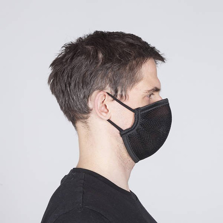 Maska dla sportowca wymiar 20x17,5cm Czarna