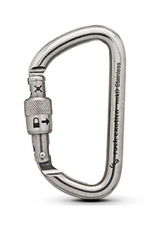 Karabinek rockD Stainless Screw-Lock