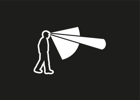 Latarka czołowa Actik Core (czerwony)