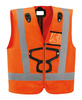 Kamizelka HI-VIZ do uprzęży Newton (pomarańczowy)