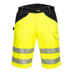 Short Spodnie Ostrzegawcze PW3 Żółto/czarne