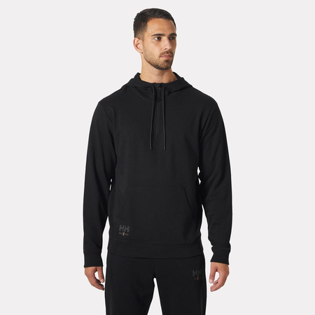 Bluza z kapturem rozpinana Essential 1/4 Zip Hoodie 990 Black