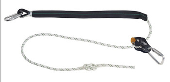 Lanyard Pozycjonująca With Aluminiowym Regulatorem, Aluminiowe Karabińczyki Twist Lock, Kołnierz Ochronny 30 Cm