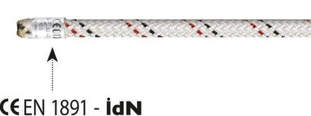 Rope Półstatyczna Industrie 10,5 Mm X 20 M White