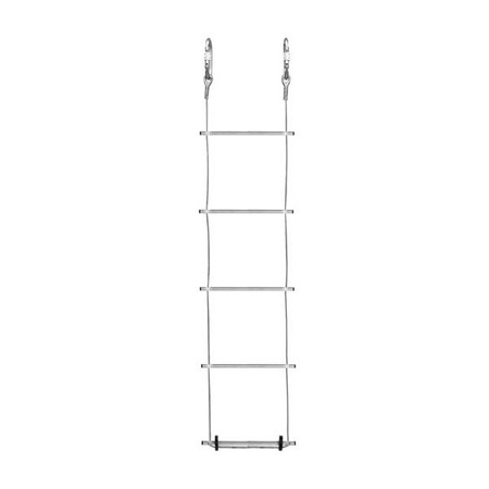 Drabina linowa szeroka - stalowa DL 012 5 m