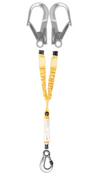 Amortyzator bezpieczeństwa ABM SCF BW260 z elastyczną taśmą Y i zatrzaśnikami AZ003, AZ023, AZ023 - dł. 1.5 m