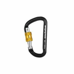 Carabiner/łącznik MINI D Screw Lock (black)