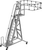 Drabina Do Obsługi Cystern, Kosz Narożny, Platforma With Aluminium, Koła Gumowe/with Tworzywa Sztucznego Stabilo