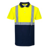 Koszulka Polo Dwukolorowa Yellow/granatowy S479