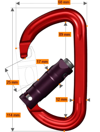 Carabiner Rockd Up-lock