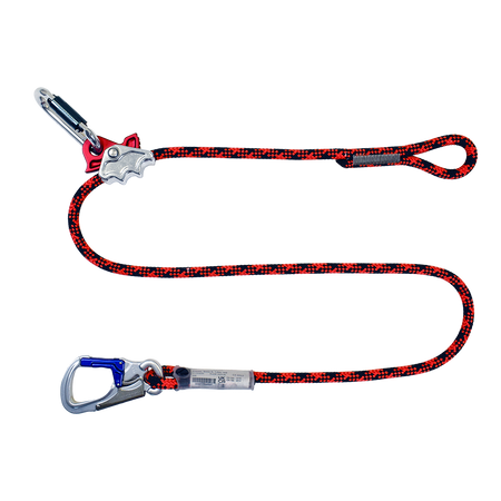 Lonża pozycjonująca Simo S, 10m, red, Work Positioning Lanyard 2342