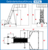 Drabina Do Obsługi Cystern, Kosz Narożny, Platforma With Aluminium, Koła Gumowe/with Tworzywa Sztucznego Stabilo