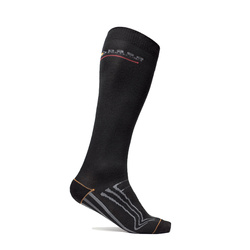 Socks 600 Long 6 Pack Black/gray