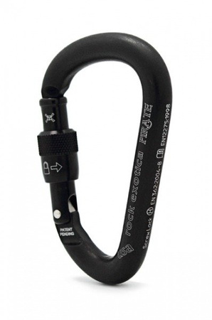 Carabiner Pirate Screw-lock (black)