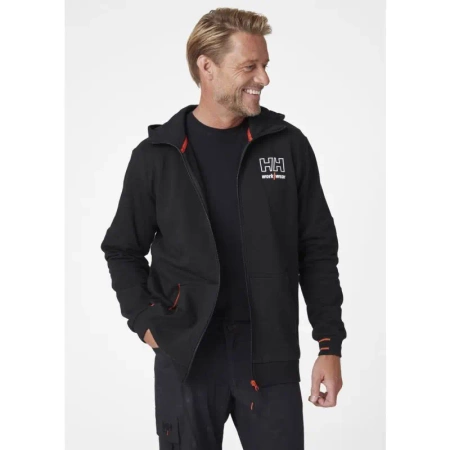 Bluza robocza Helly Hansen Kensington Zip Hoodie czarna 