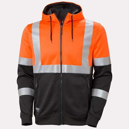 Bluza z kapturem rozpinana Addvis Zip Hoodie Cl 1 269 Orange/Ebony