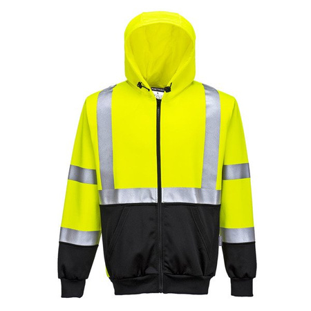 Bluza Ostrzegawcza Dwukolorowa With Kapturem Yellow B315
