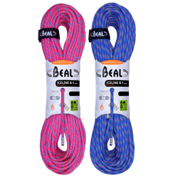 Lina dynamiczna Ice Line Unicore 8,1 mm 2 x 50 m Dry Cover Fuchsia-Blue