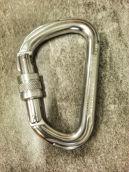 Karabinek D-shape zakręcany 30kN