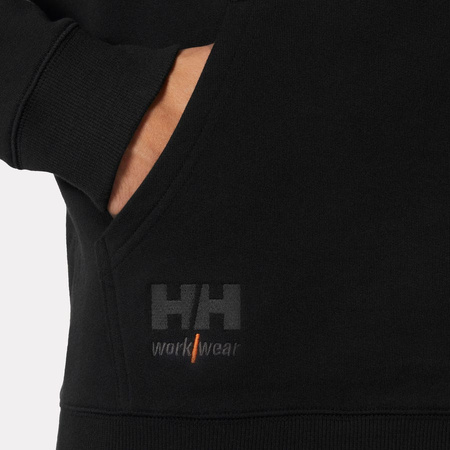 Bluza z kapturem rozpinana Essential 1/4 Zip Hoodie 990 Black