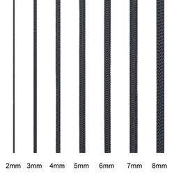 Lanyard Pomocnicza 7 Mm Black (na Metry)