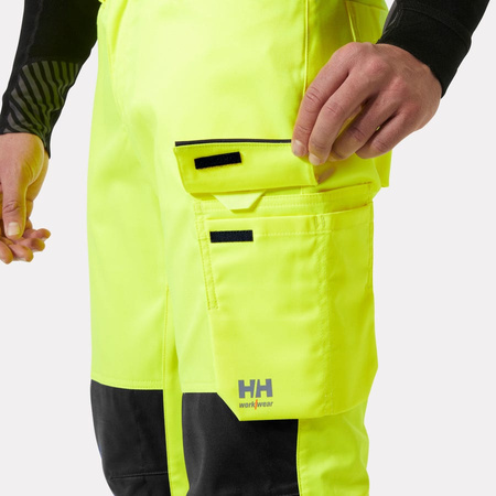 Uc-Me Work Pant Cl2 369 Hi Vis Yellow/Ebony