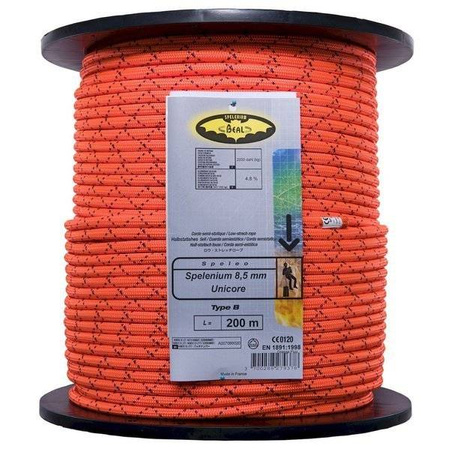 Lina półstatyczna Spelenium Unicore 8,5 mm x 200 m Orange