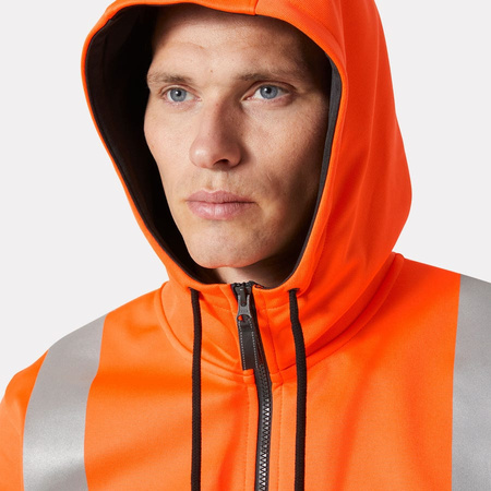 Bluza z kapturem rozpinana Addvis Zip Hoodie Cl 1 269 Orange/Ebony