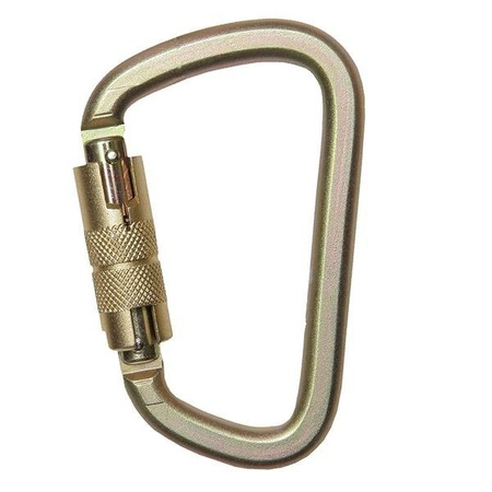 Karabinek rozłączalny AZ 017DT z blokadą typu ”double twist lock”