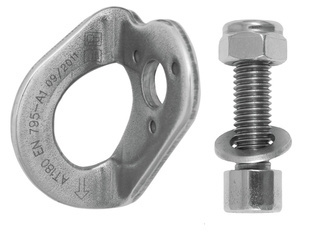 Punkt kotwiczenia AT 180 typu A + zestaw montażowy do profilu stalowego M12x40 (stal nierdzewna)