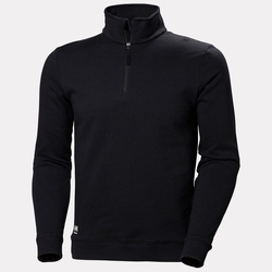 Bluza rozpinana do połowy Manchester Half Zip Sweatshirt 991 Black