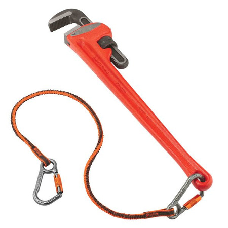 Lonża Do Narzędzi Dwa Karabinki Squids 3118f(x) Standard Orange & Gray Tool Lanyard - 6,8kg