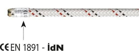 Rope Półstatyczna Industrie 10,5 Mm X 100 M White